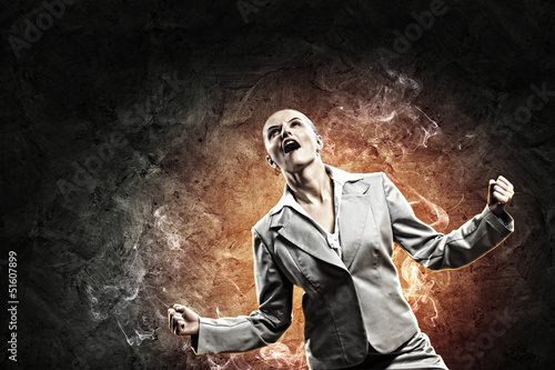 Photo: businesswoman in anger businesswoman in anger