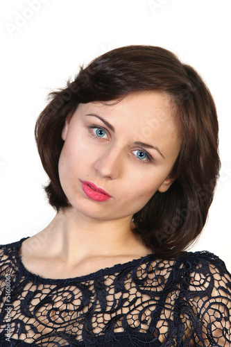 Photo: Portrait of young beautiful woman Portrait of young beautiful woman