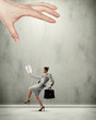 Business woman marionette
