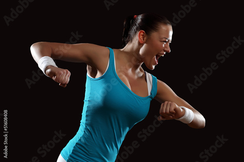 Photo: Fitness woman smiling Fitness woman smiling