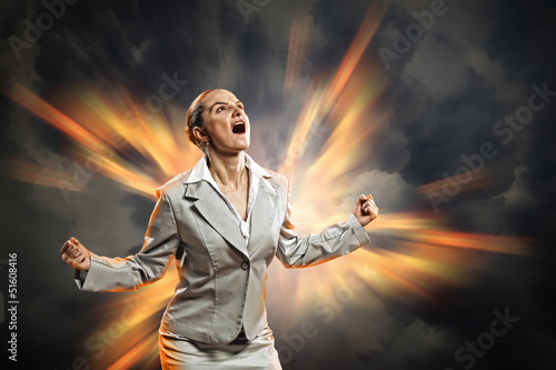 Photo: businesswoman in anger businesswoman in anger
