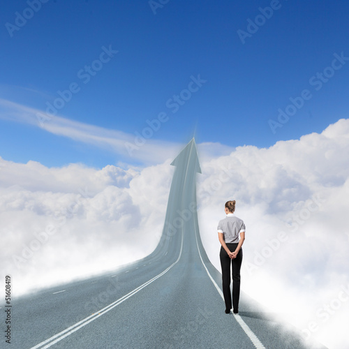 Photo: Concept of the road to success Concept of the road to success