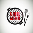 Vector Illustration of a Grill Menu Design Template