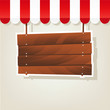 wooden signboard