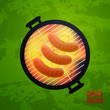 Vector Illustration of a Barbeque Background