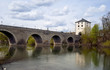 Alte Limburger Lahnbrücke im Frühling
