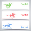 Banners with horserace