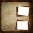Old frames on a vintage background