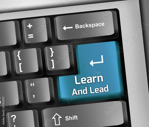 Illustration: Keyboard Illustration "Learn And Lead" Keyboard Illustration "Learn And Lead"