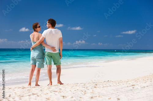 Photo: Couple on a tropical beach Couple on a tropical beach