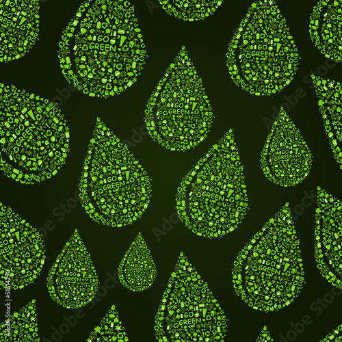 Vector: Ecology Seamless Pattern Ecology Seamless Pattern
