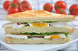 Sandwich mit Ei und Tomaten