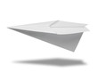 Paper plane isolated with clipping path