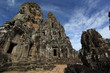 Giant face at Bayon castle in Cambodia