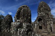 Giant face at Bayon castle in Cambodia