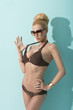 girl with bikini in hot pose