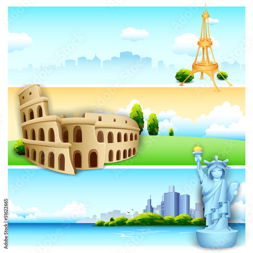 Vector: Travel Banner Travel Banner