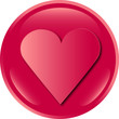 Vektor: herz button herz button