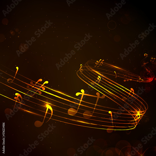 Vector: Colorful Musical Note Background Colorful Musical Note Background
