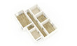 Illustration: 3d apartment plan view 3d apartment plan view