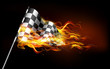 Fiery Race Flag