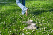Photo: person who takes off his shoes person who takes off his shoes