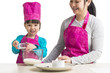 Daughter and Mother cooking together