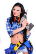 sexy girl with screwdriver