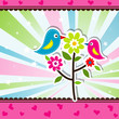 Template greeting card, vector