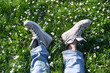 Photo: two feet among the daisies two feet among the daisies