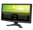 lcd tv monitor isolated with website on screen.