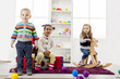 Kids playing in the room