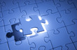 Schwebendes Puzzleteil