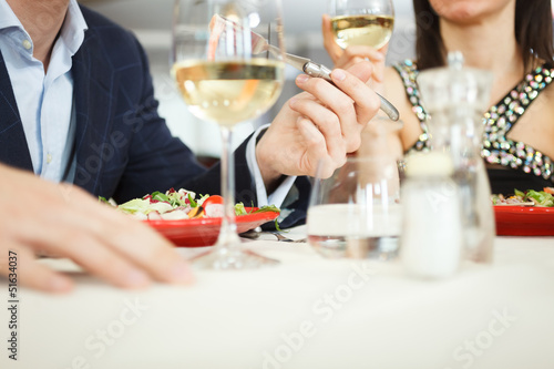 Photo: Couple having dinner Couple having dinner