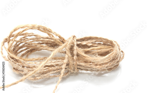Photo: rope on a white background rope on a white background