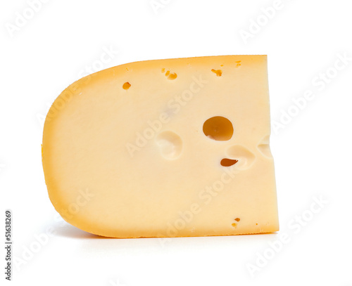 Photo: cheese isolated on white background cheese isolated on white background