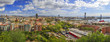 Panorama of the city of Barcelona Spain