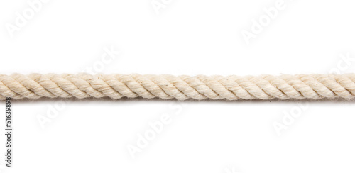 Photo: rope on a white background rope on a white background
