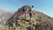 Video: Young Couple Walking in the Mountain Young Couple Walking in the Mountain
