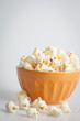 Orange popcorn bowl