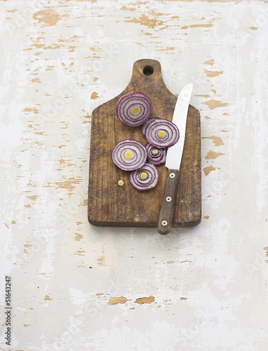 Photo: Red onion slices Red onion slices