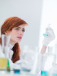 student chemistry lab experiment
