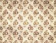 Ilustración: Paper texture with floral decor Paper texture with floral decor