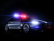 Police car, with full array of lights