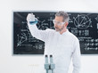 scientist analyzing substances