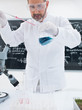 researcher conducting experiment