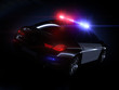 Police car, with full array of lights