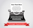 Vintage Vector Typewriter