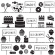 Confectionery symbols set