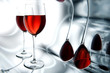 Two glasses of red wine